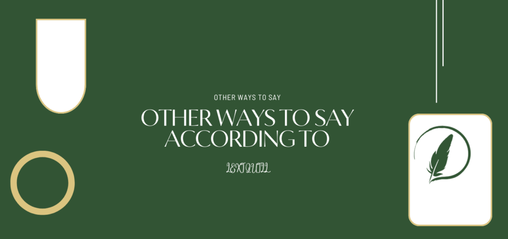 According To
