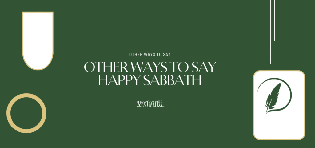 Happy Sabbath