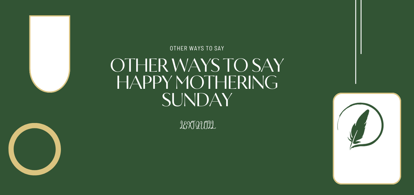 Happy Mothering Sunday